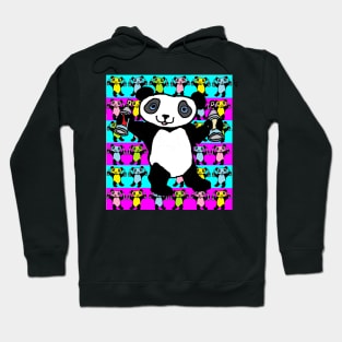 Graffiti,Panda,Pop by LowEndGraphics Hoodie